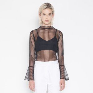 OAK + FORT Mesh Blouse H087